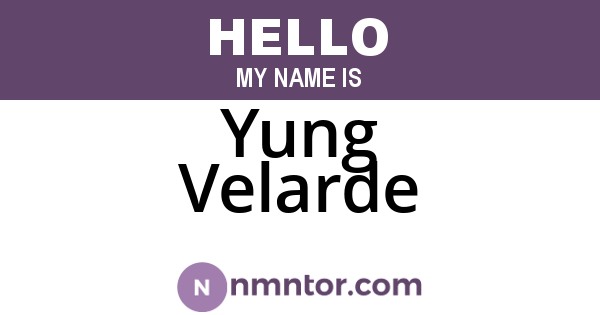 Yung Velarde