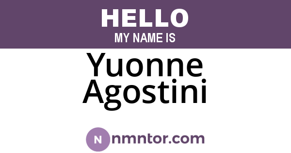 Yuonne Agostini