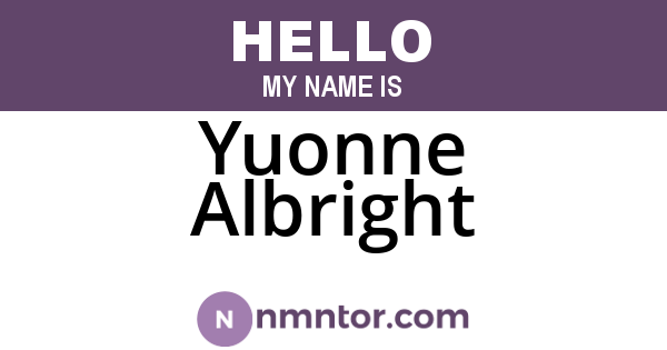 Yuonne Albright