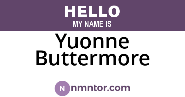 Yuonne Buttermore
