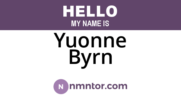 Yuonne Byrn