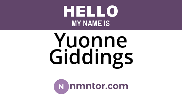 Yuonne Giddings