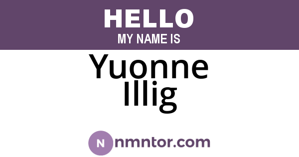 Yuonne Illig