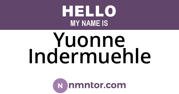 Yuonne Indermuehle