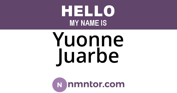 Yuonne Juarbe