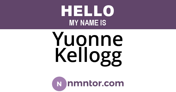 Yuonne Kellogg