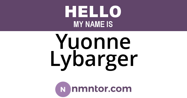 Yuonne Lybarger