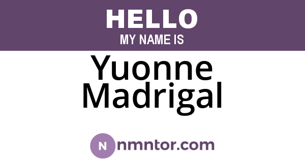 Yuonne Madrigal