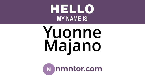 Yuonne Majano