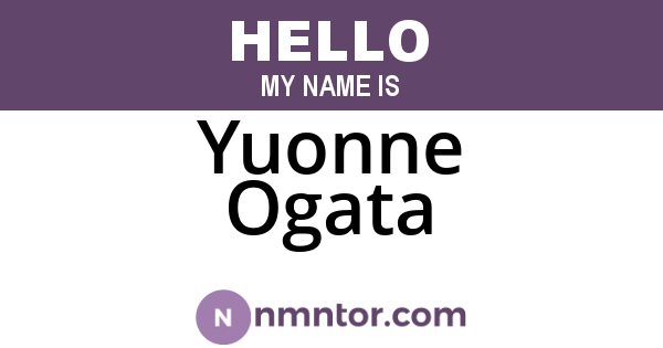 Yuonne Ogata