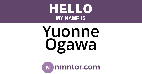 Yuonne Ogawa