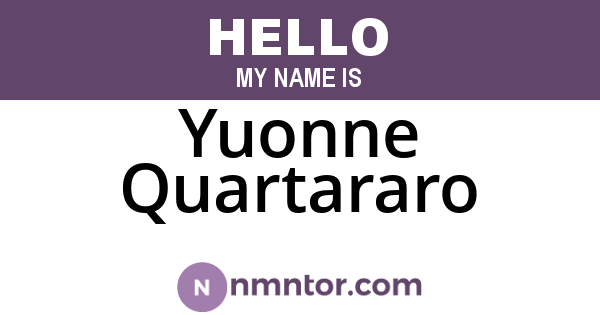 Yuonne Quartararo