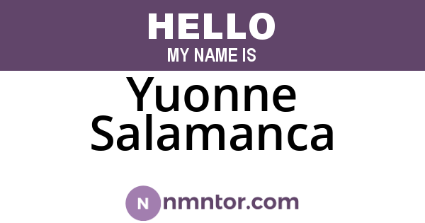 Yuonne Salamanca