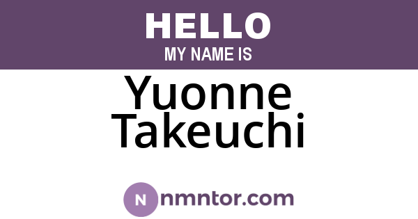 Yuonne Takeuchi