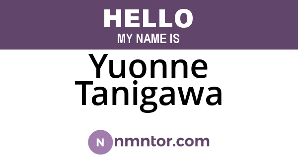 Yuonne Tanigawa