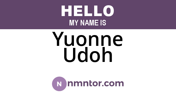 Yuonne Udoh