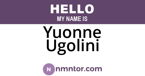Yuonne Ugolini