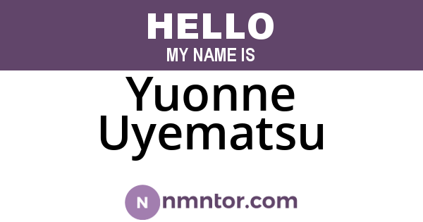 Yuonne Uyematsu