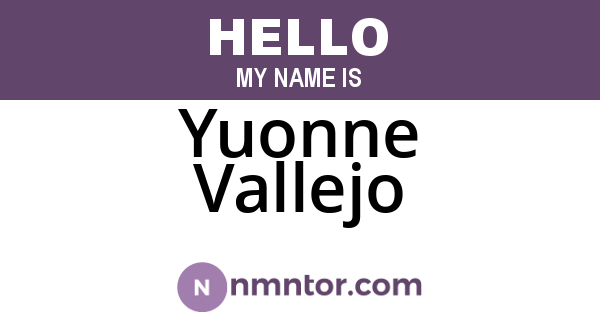Yuonne Vallejo