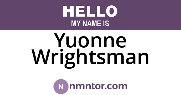 Yuonne Wrightsman