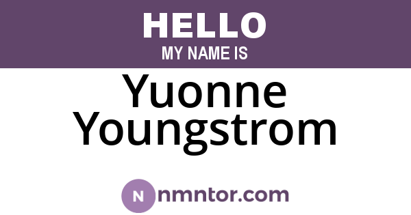 Yuonne Youngstrom