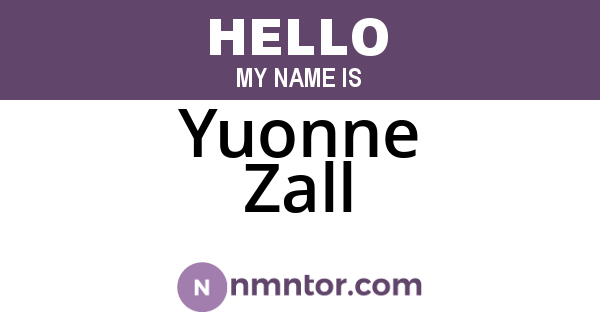 Yuonne Zall