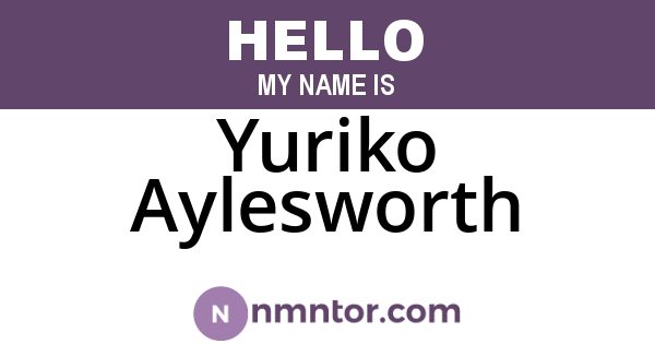 Yuriko Aylesworth