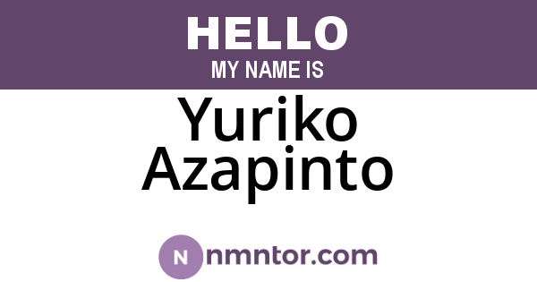 Yuriko Azapinto