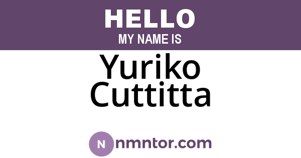Yuriko Cuttitta