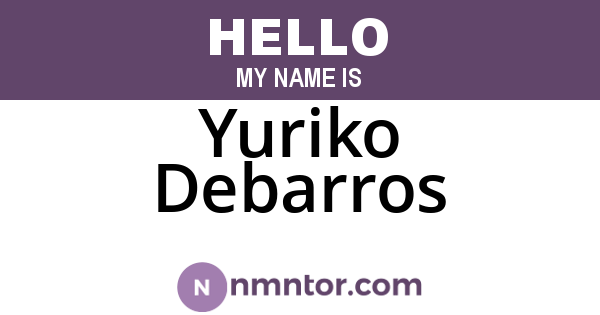 Yuriko Debarros