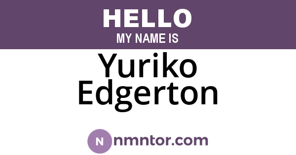 Yuriko Edgerton