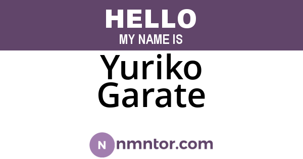 Yuriko Garate