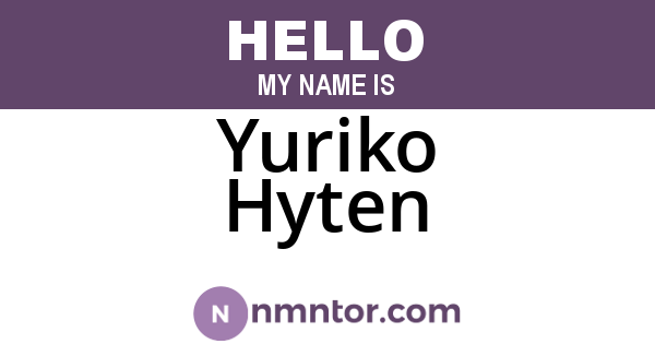Yuriko Hyten