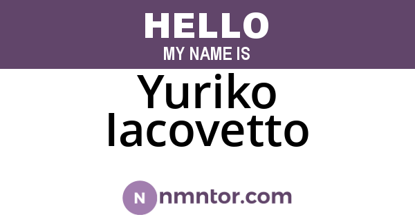 Yuriko Iacovetto