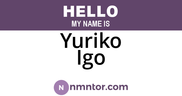 Yuriko Igo