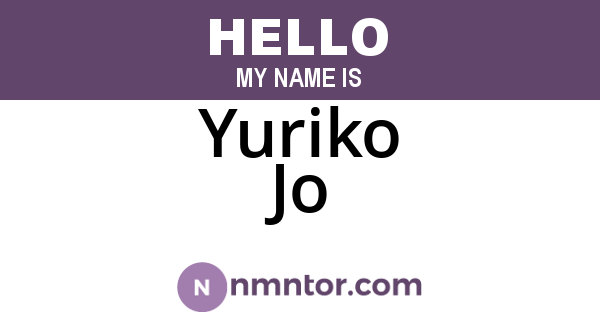 Yuriko Jo