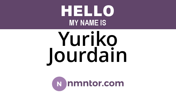 Yuriko Jourdain