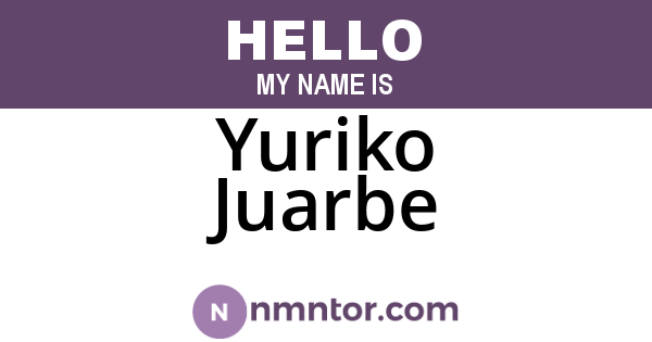 Yuriko Juarbe