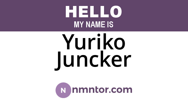 Yuriko Juncker