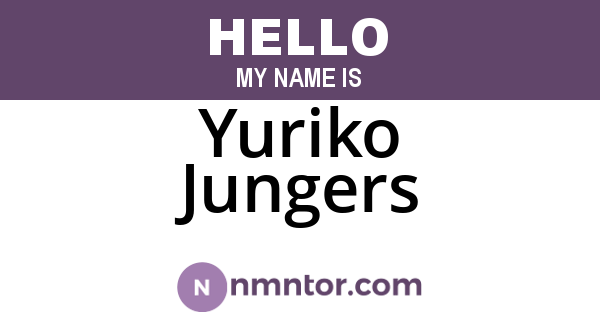 Yuriko Jungers