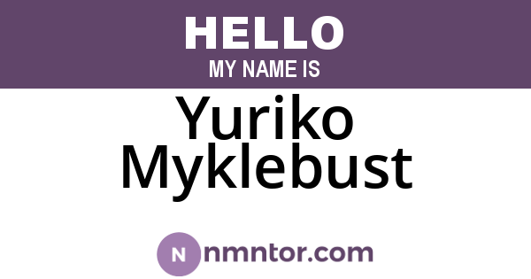 Yuriko Myklebust