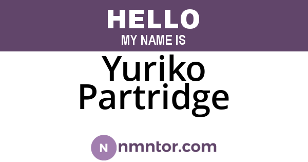Yuriko Partridge