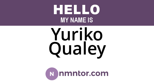 Yuriko Qualey