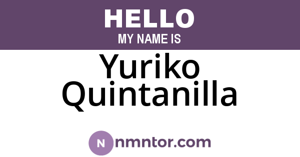 Yuriko Quintanilla