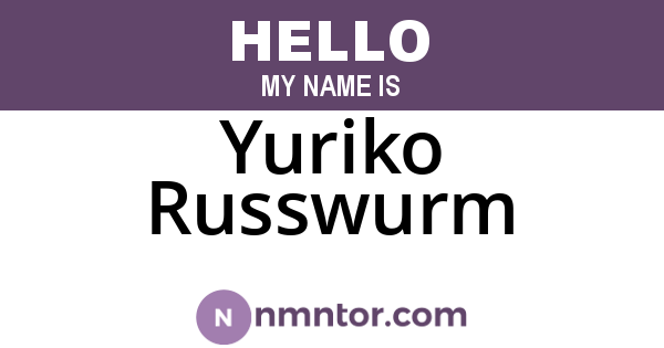 Yuriko Russwurm