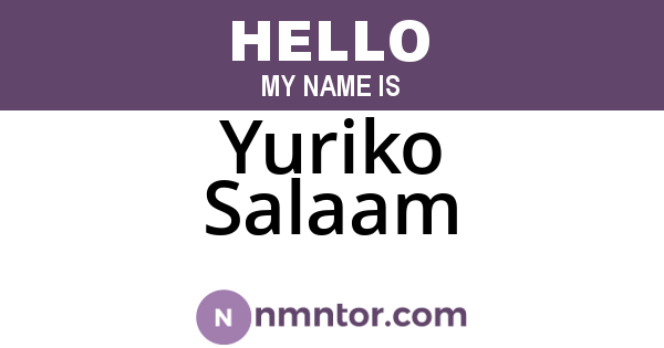 Yuriko Salaam