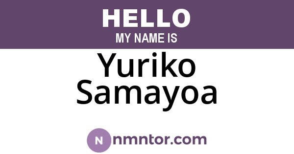 Yuriko Samayoa