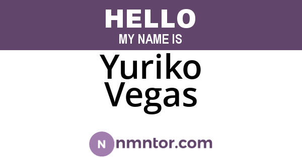 Yuriko Vegas