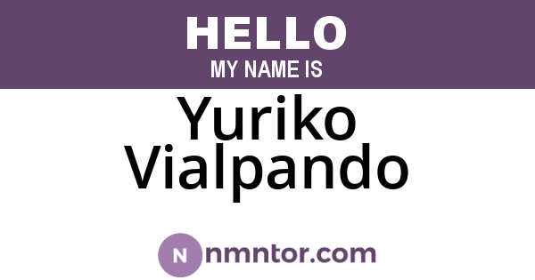 Yuriko Vialpando