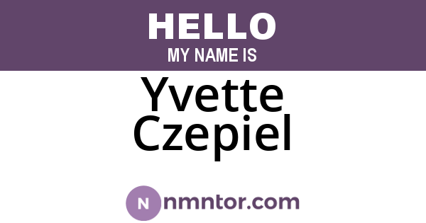 Yvette Czepiel